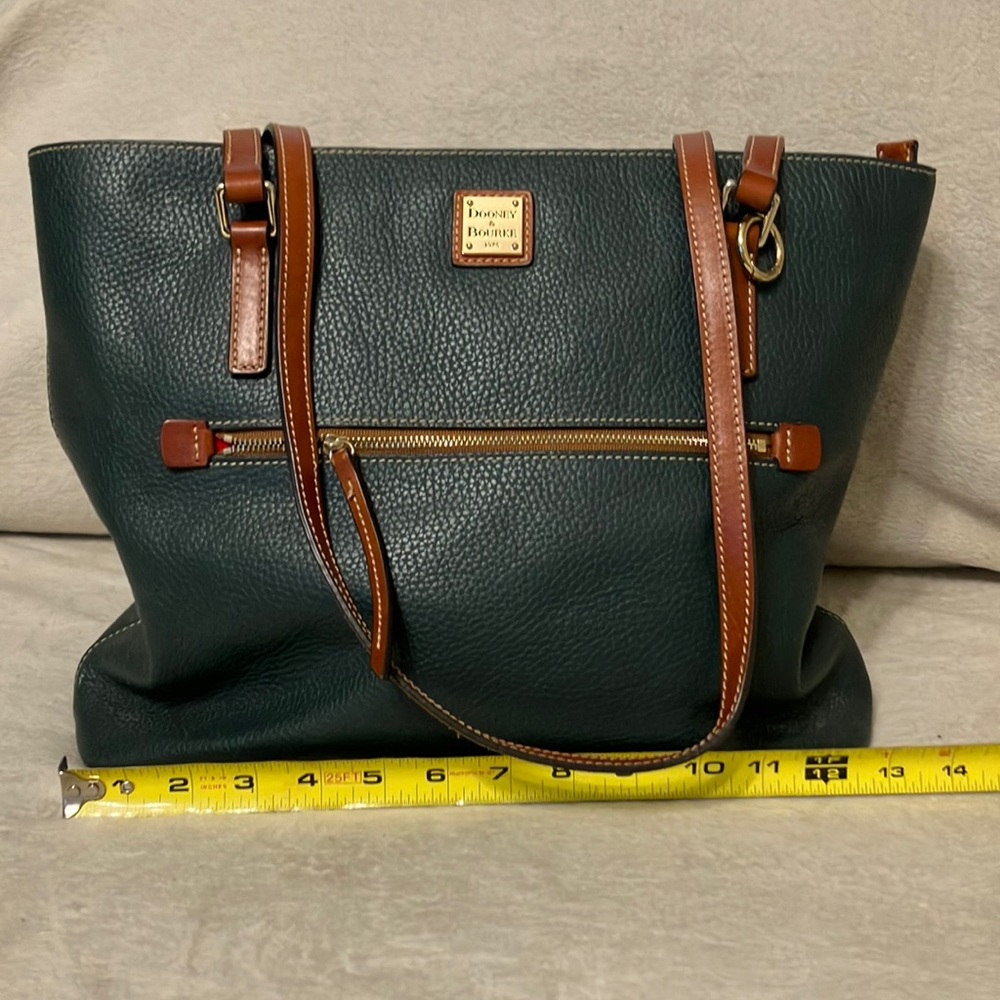 Dooney & Bourke Green Leather Tote Bag